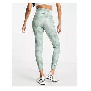 Cropped Mint Tie-Dyed Leggings